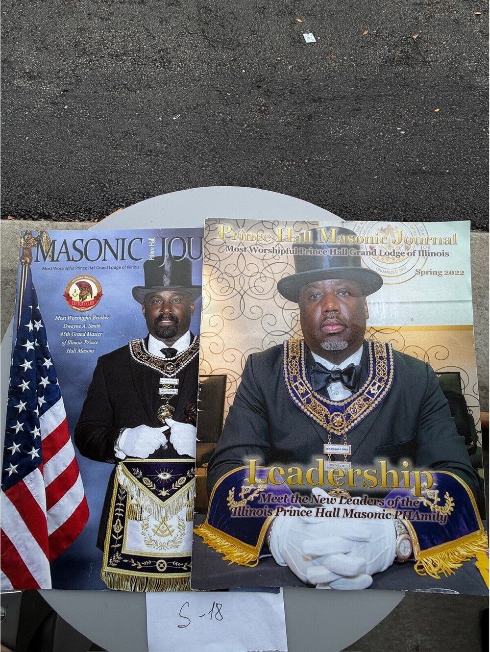 Lot of 2 Prince Hall Masonic Journal Magazines Fall 2015 & Spring 2022 S-18